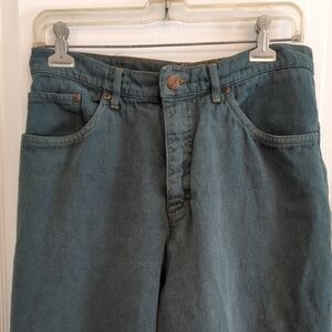 Vintage Hunter Green Hemp Jeans